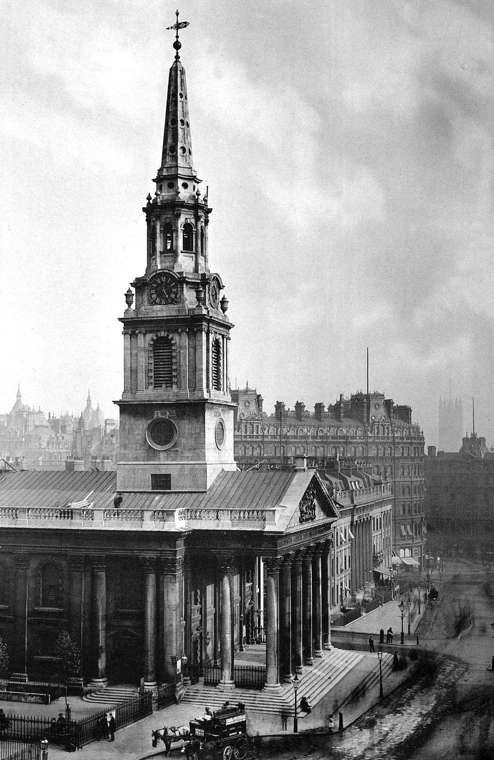 St Martin-in-the-Fields, Trafalgar Square, London - 1896