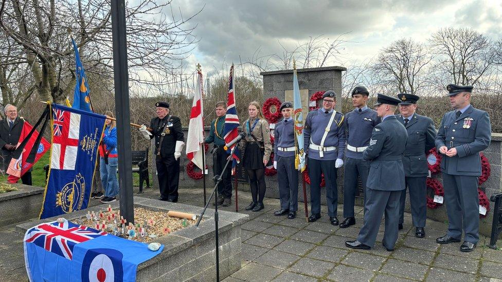 The plaque unveiling ceremony