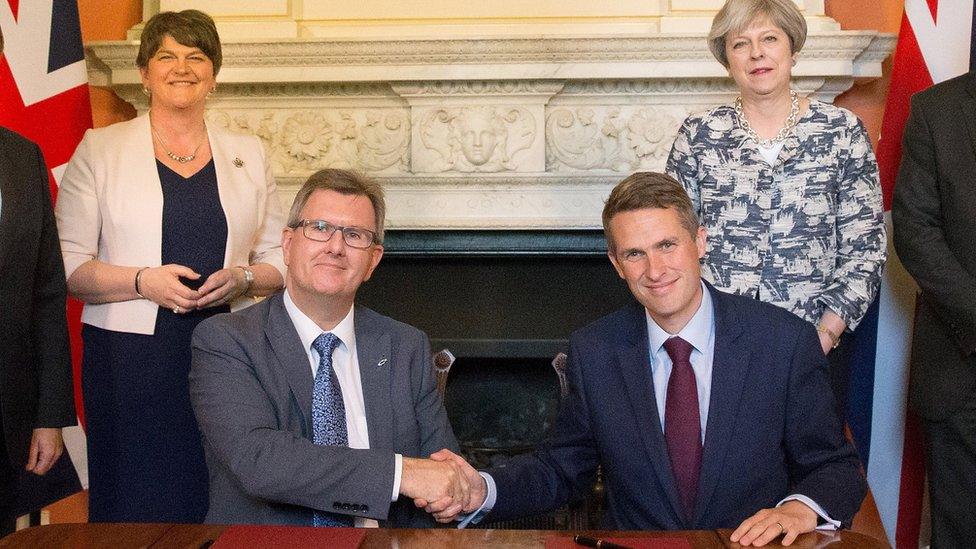 Sir Jeffrey Donaldson and Gavin Williamson