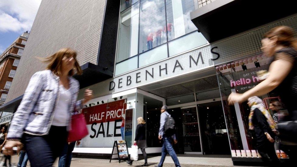 Debenhams store