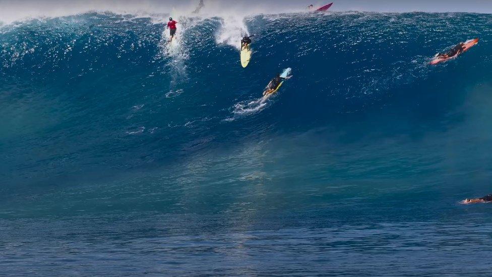 Laura Enever's surfing her record wave