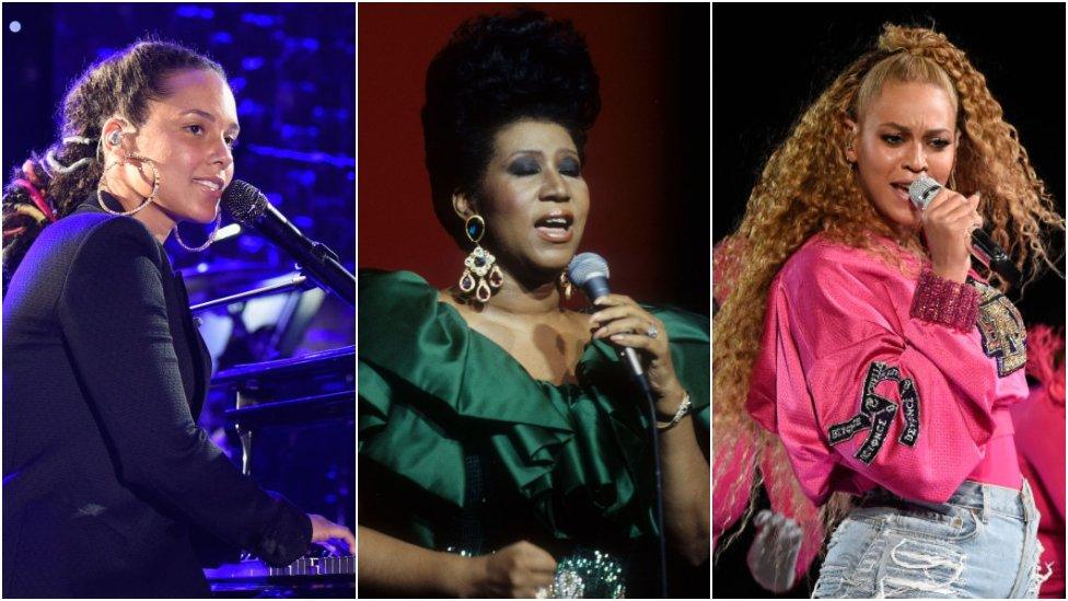 Alicia Keys, Aretha Franklin, Beyonce