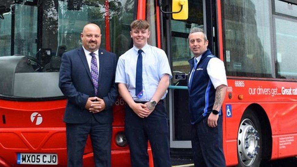 Chris Speed Head of Operations (left) Anthony Yallop and training officer, Tom McGregor