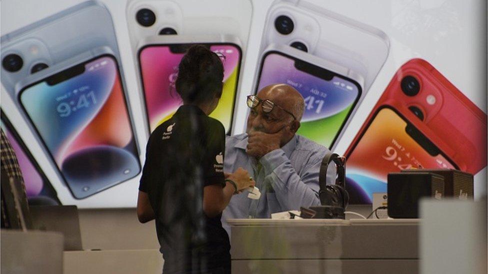 An Apple premium reseller store in Mumbai, India, 09 March, 2023