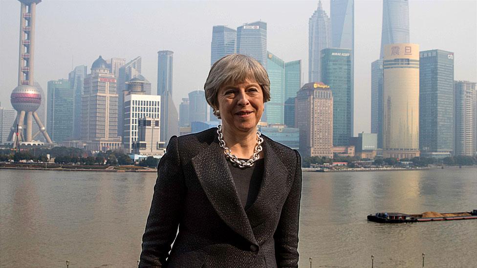 Theresa May in Shanghai