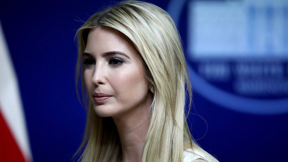 Ivanka Trump attends an event at the Eisenhower Executive Office Building in Washington, DC, 4 April 2017