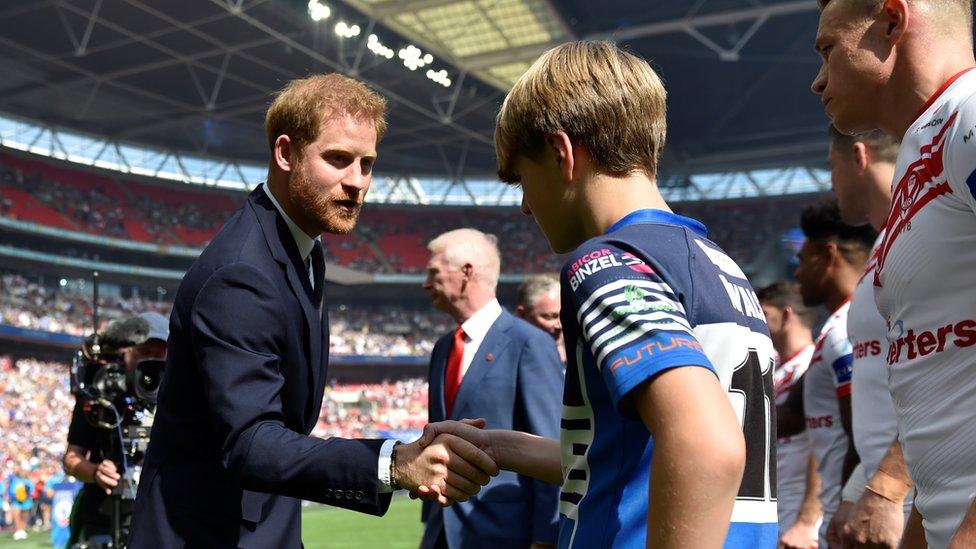 The Duke of Sussex at last year's Rugby League Challenge Cup Final