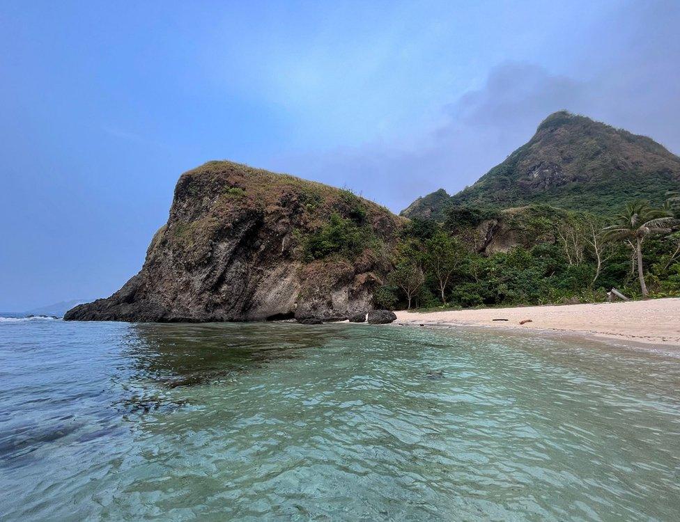 A view of a beach on Basco island