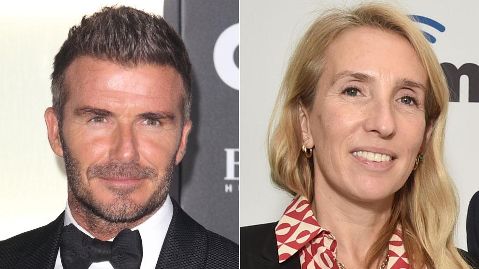 David Beckham and Sam Taylor-Johnson