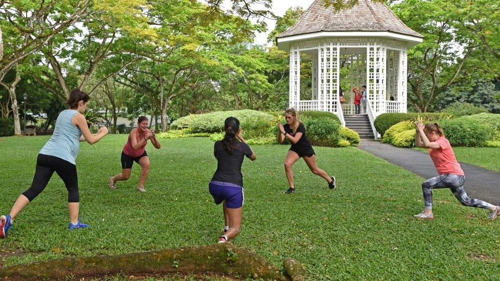 Exercising outdoors