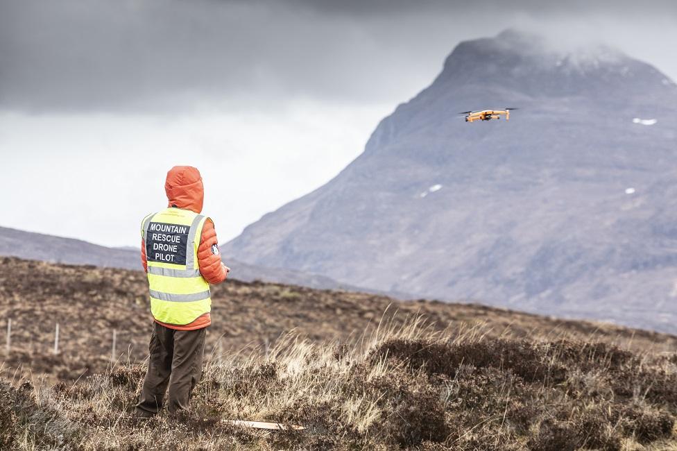 Rescue team drone