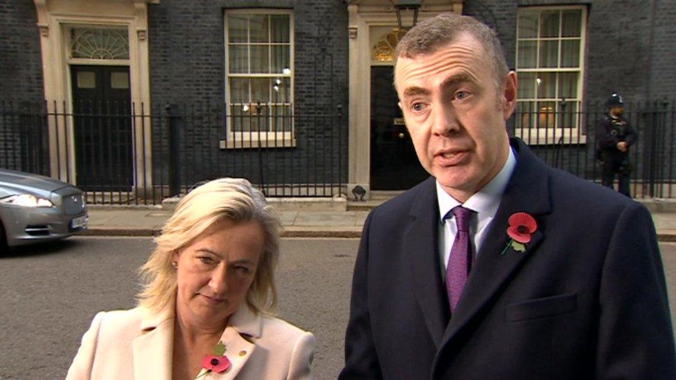 Adam Price and Liz Liz Saville Roberts in Downing Street