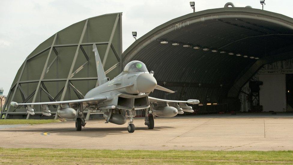 RAF Typhoon jet