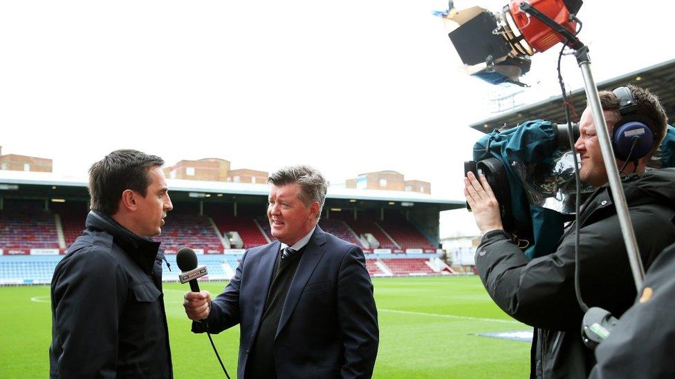 Sky Pundit Gary Neville speaks on camera