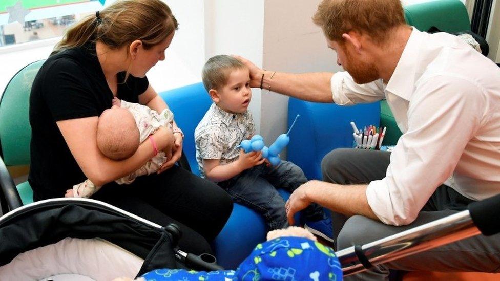 Prince Harry hospital visit