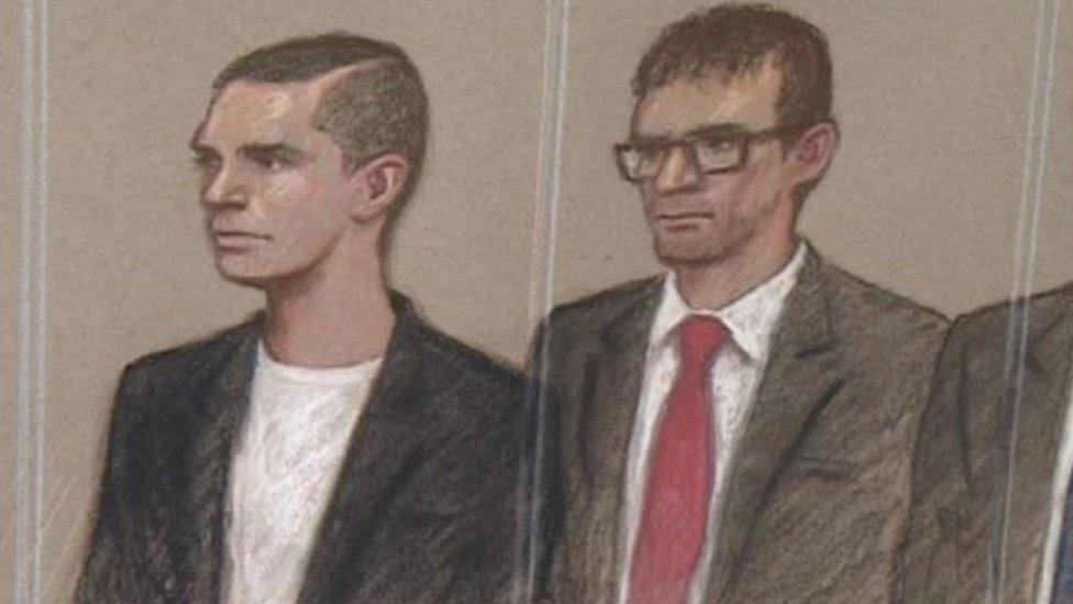 Charlie Simms (left) and Christopher Bergin (right)