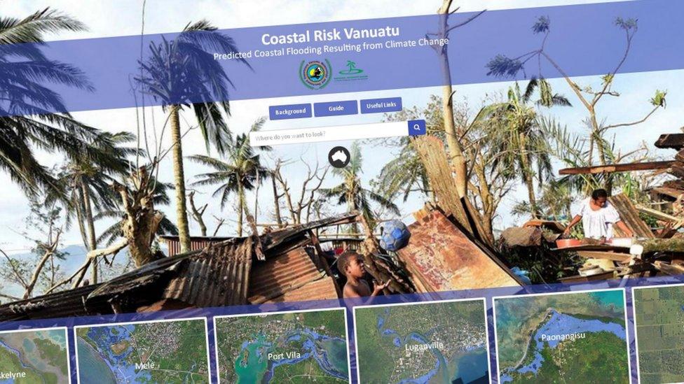 The Coastal Risk Vanuatu website