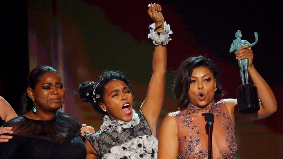 Hidden Figures stars Octavia Spencer, Janelle Monae and Taraji P Henson