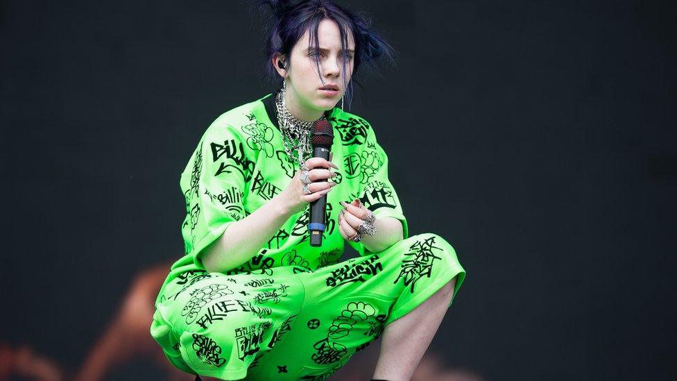 Billie Eilish on stage