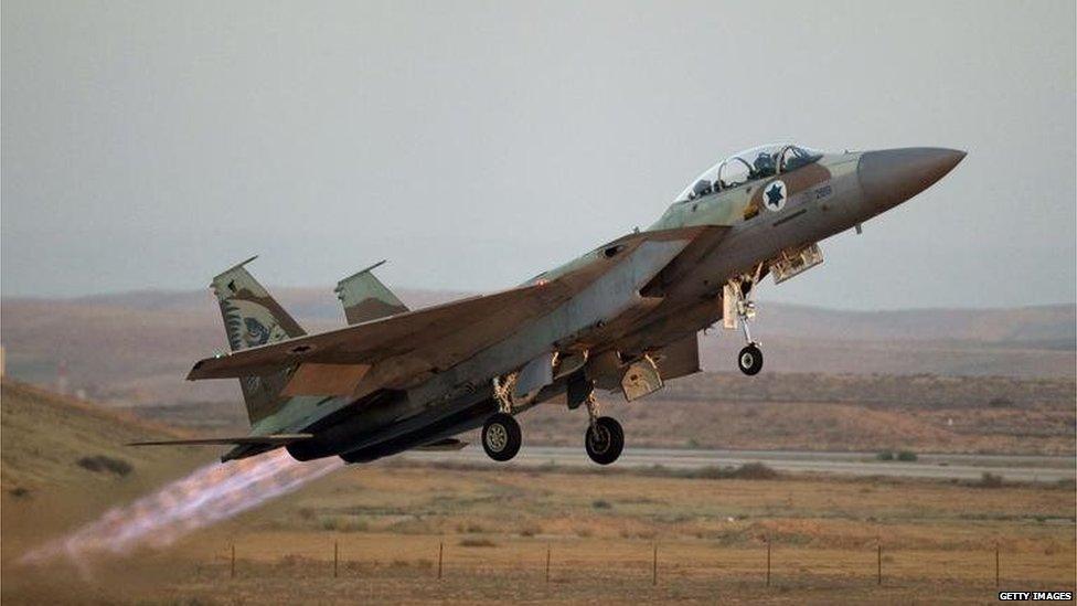 Israeli F-15 fighter plane