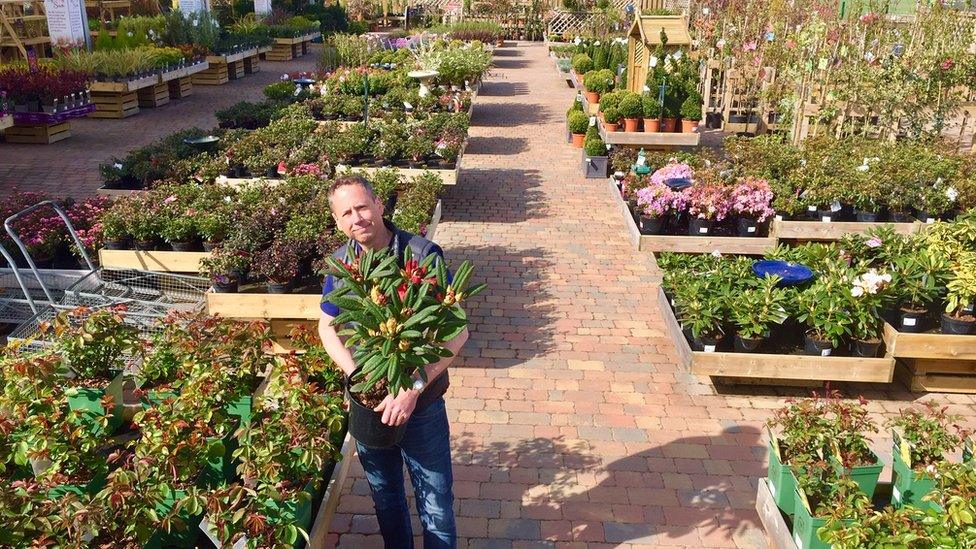 Matthew Bailey at Mortonhall Garden Centre