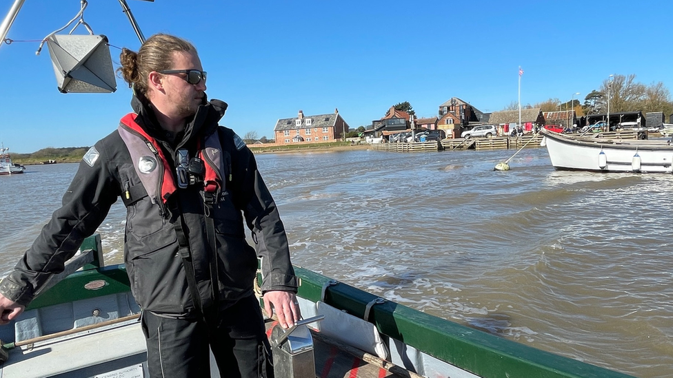 Orford Ness boat supervisor Guy Brown