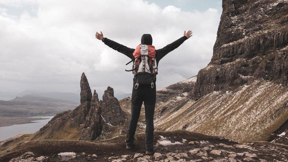 Walker on the Isle of Skye