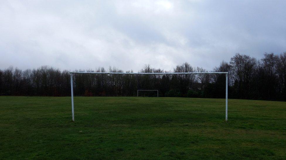 A football pitch