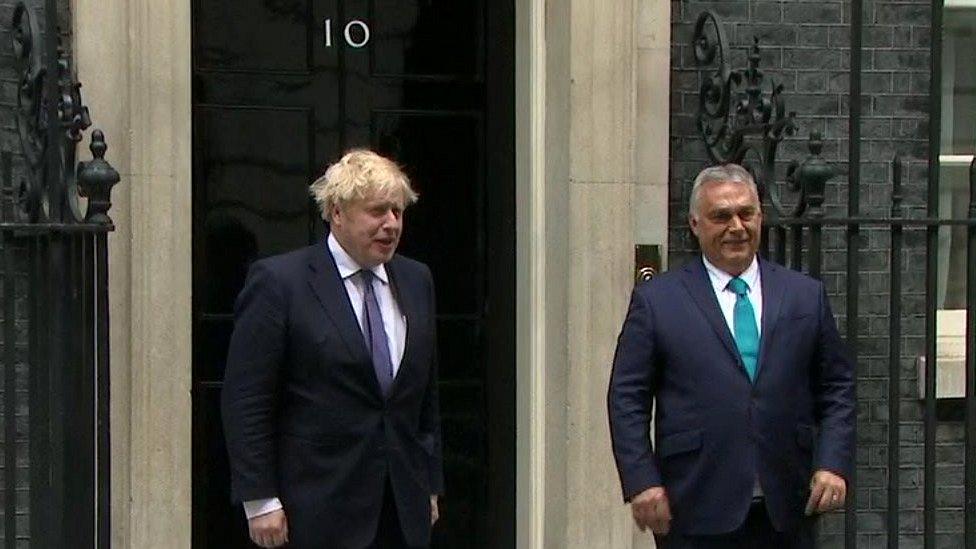 Boris Johnson and Viktor Orban