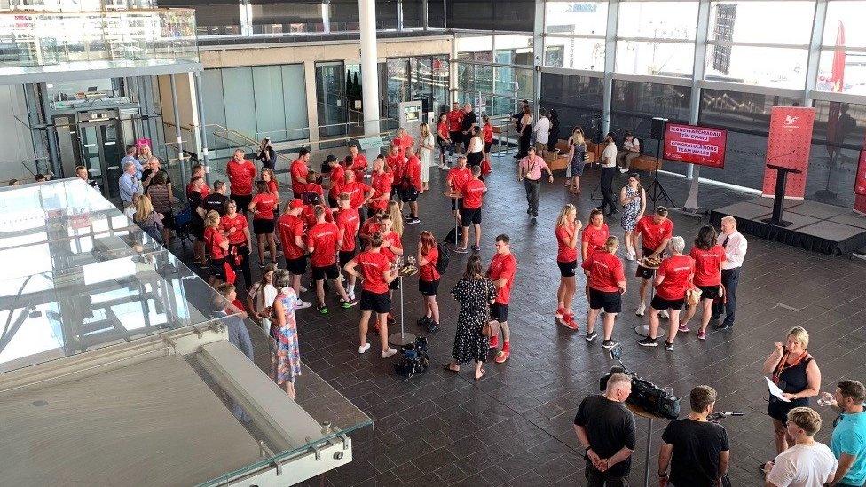 Athletes in the Senedd