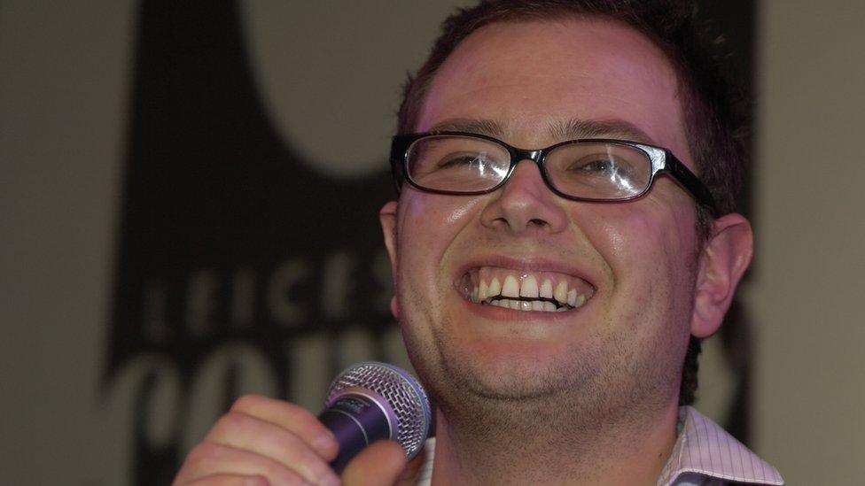 Alan Carr performing at the Leicester Comedy Festival in 2006