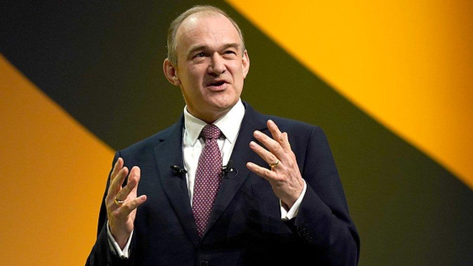 Liberal Democrat leader Sir Ed Davey