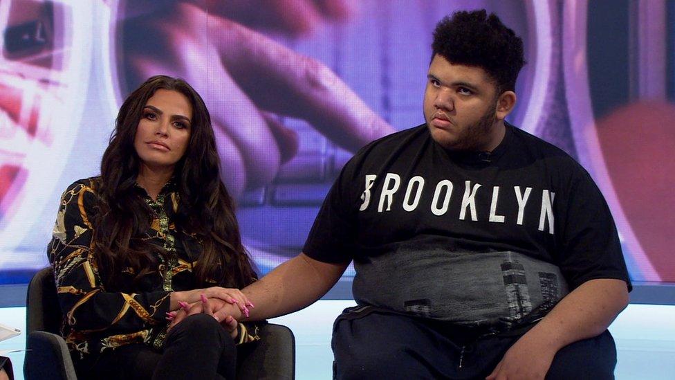 Katie Price and son, Harvey