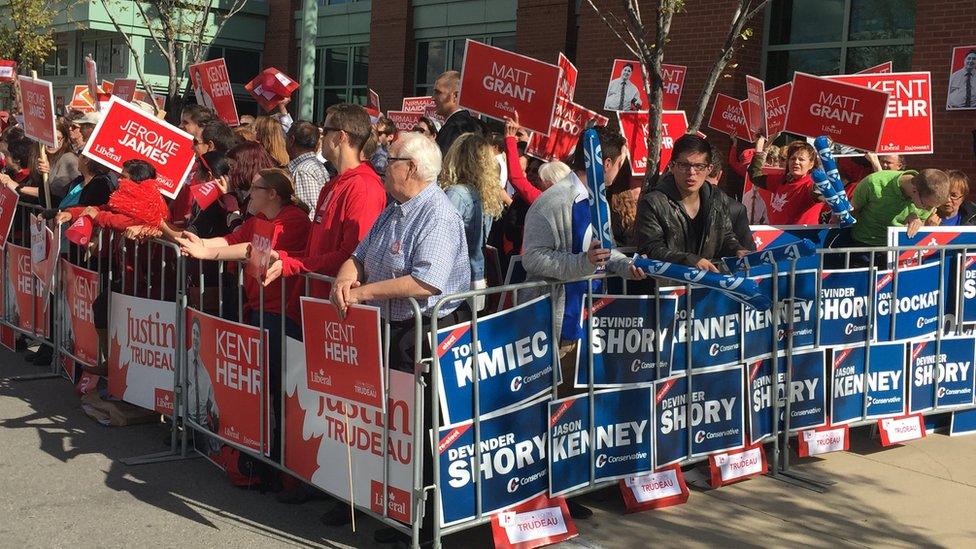 Supports outside debate venue