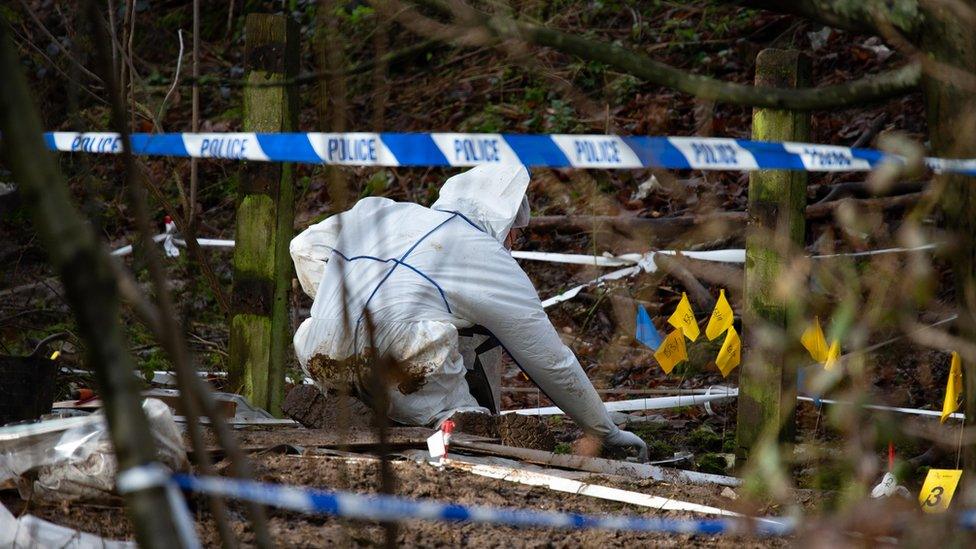 Police are investigating after human bones were found near Hardingstone by the A45