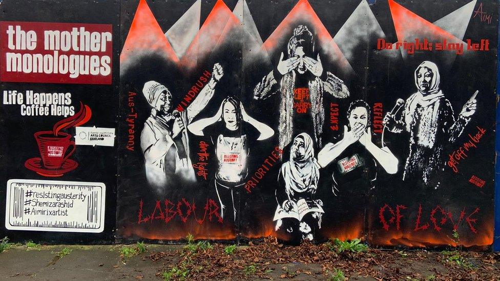 Mother Monologues mural