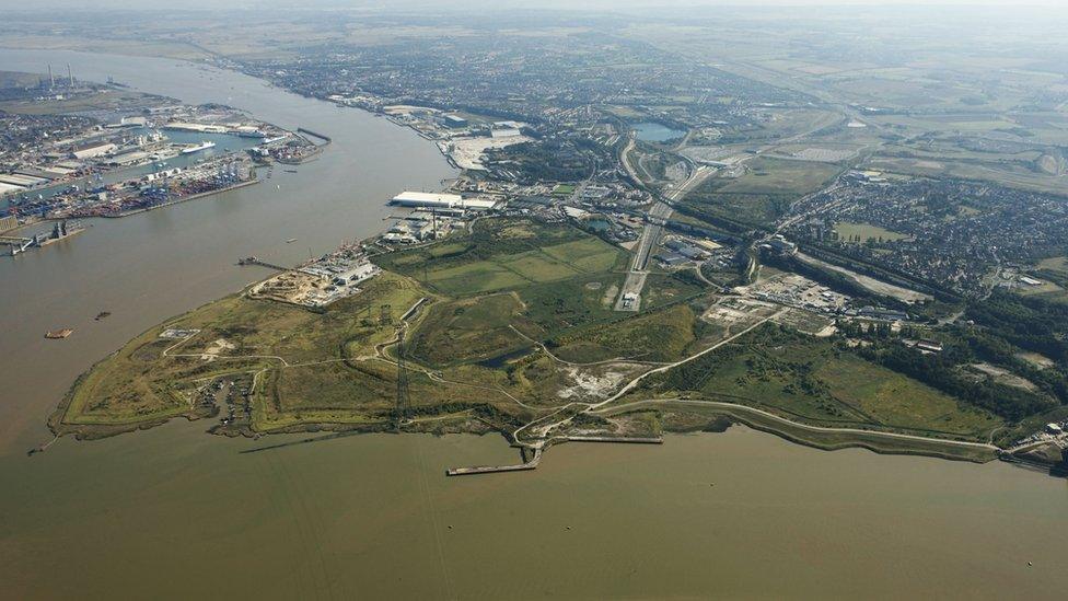 The Swanscombe Peninsular, where the London Resort will be built