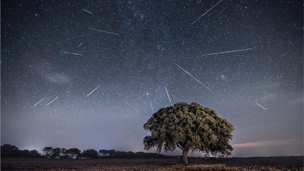 Perseid meteor shower.