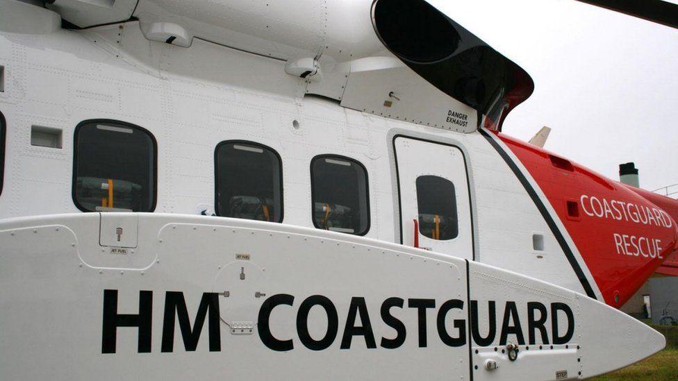 Coastguard helicopter