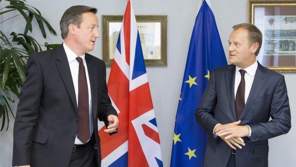 David Cameron and Donald Tusk