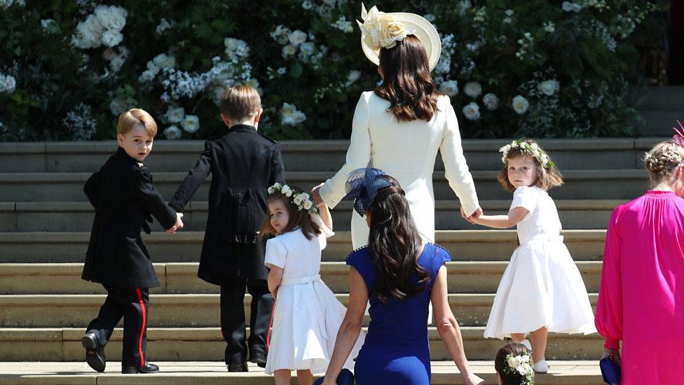 Prince George at his uncle Harry's wedding