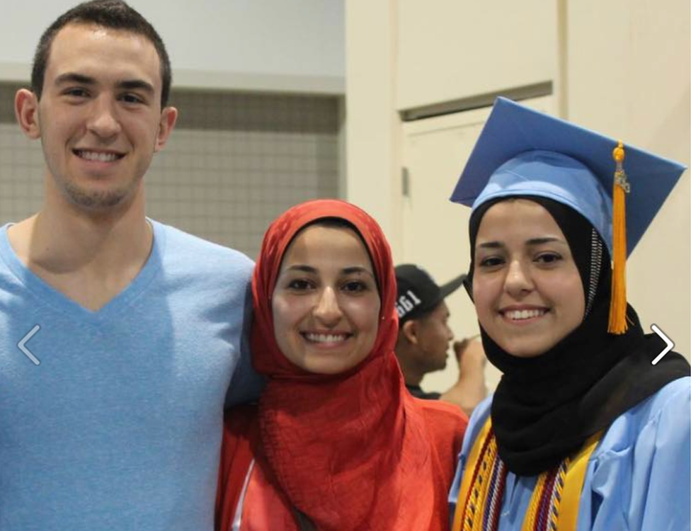 Deah Barakat, Yusor Mohammad Abu-Salha and Razan Mohammad Abu-Salha were killed in February 2015