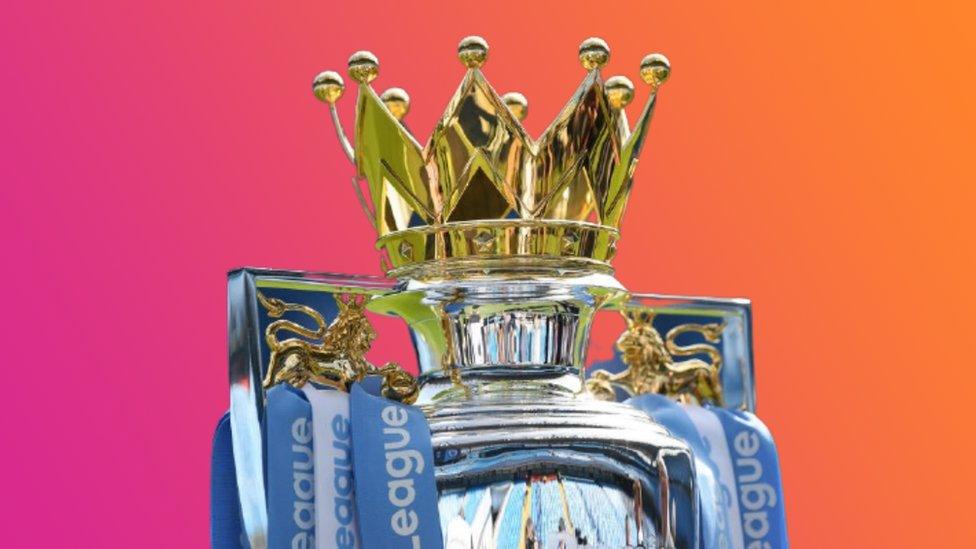 Premier League trophy.