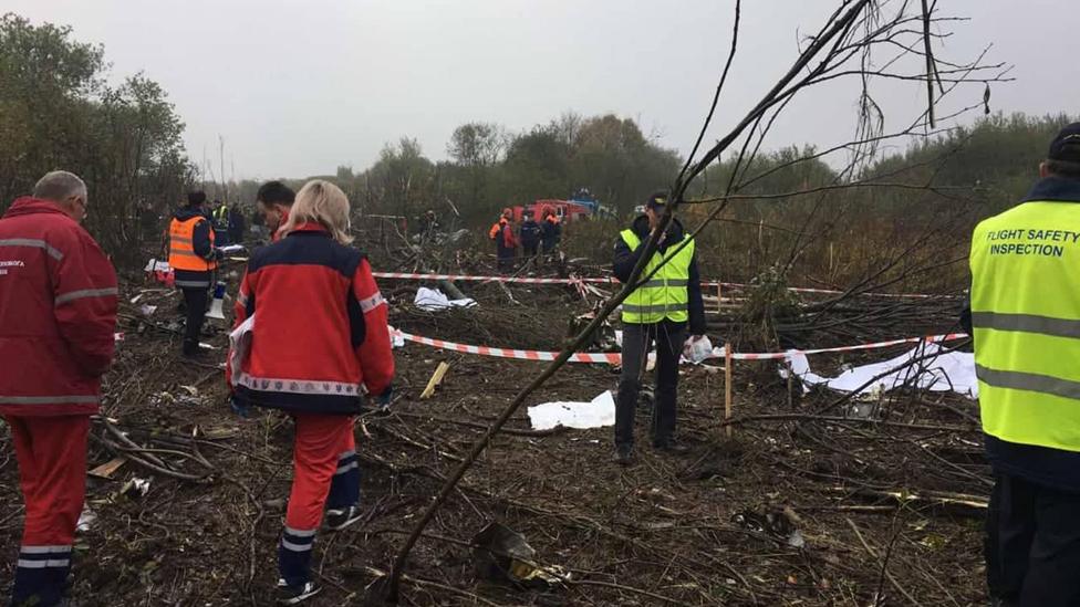 Ukraine plane crash site, 4 Oct 19