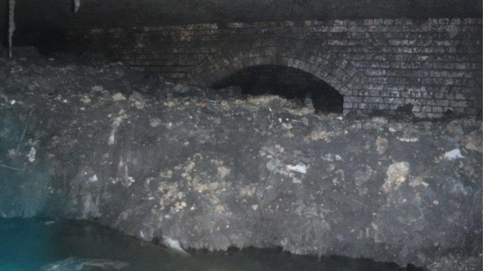 The 64-metre fatberg in Sidmouth, Devon