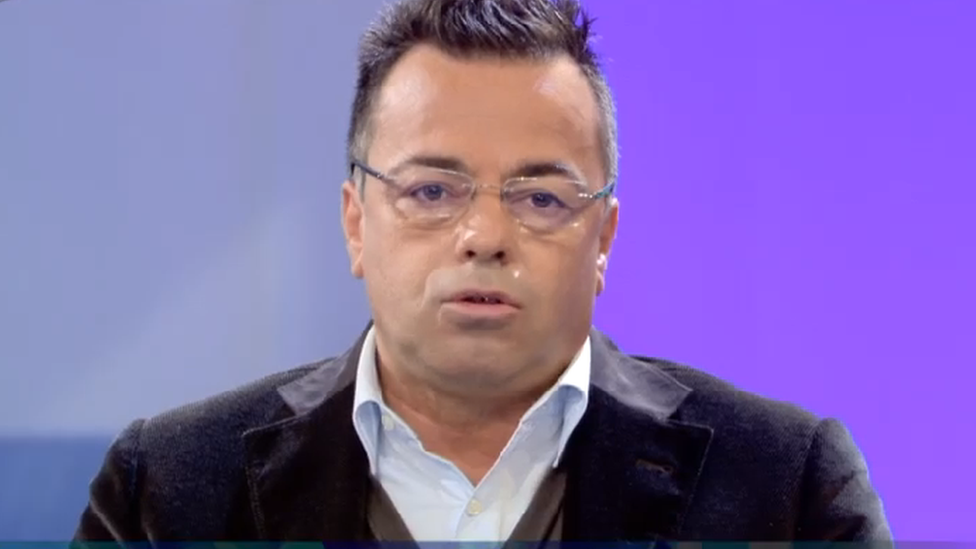 Gianluca Buonanno during a TV appearance