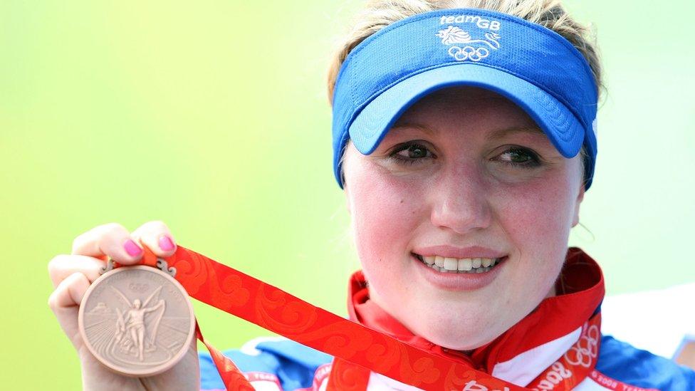 Cassie with her bronze medal