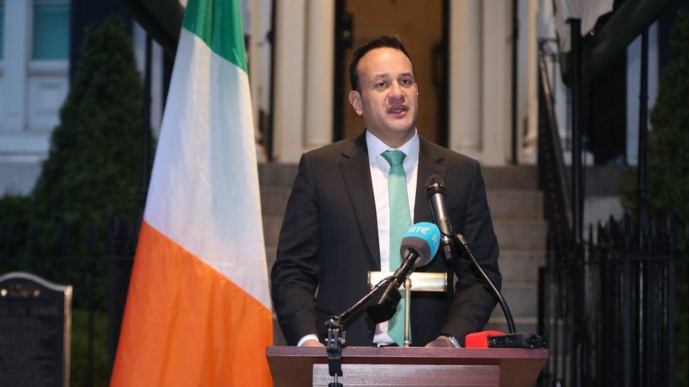 Leo-Varadkar-speech-irish-flag.