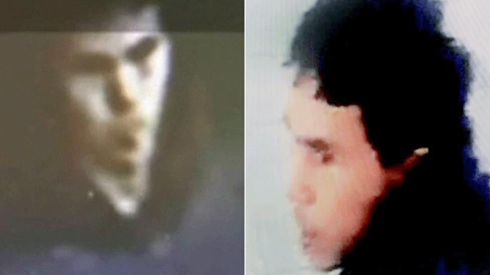 Images released by Turkish police of the man suspected of carrying out the attack