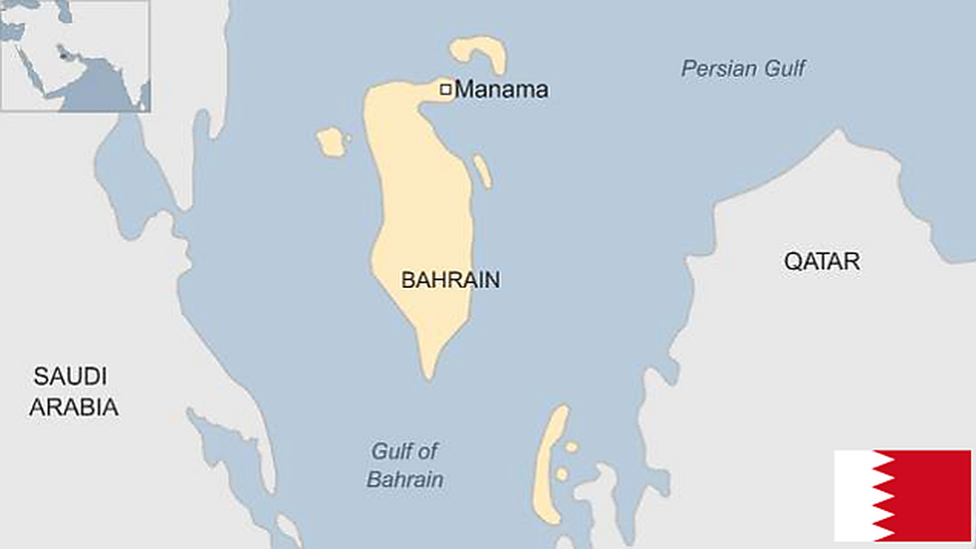 Map of Bahrain